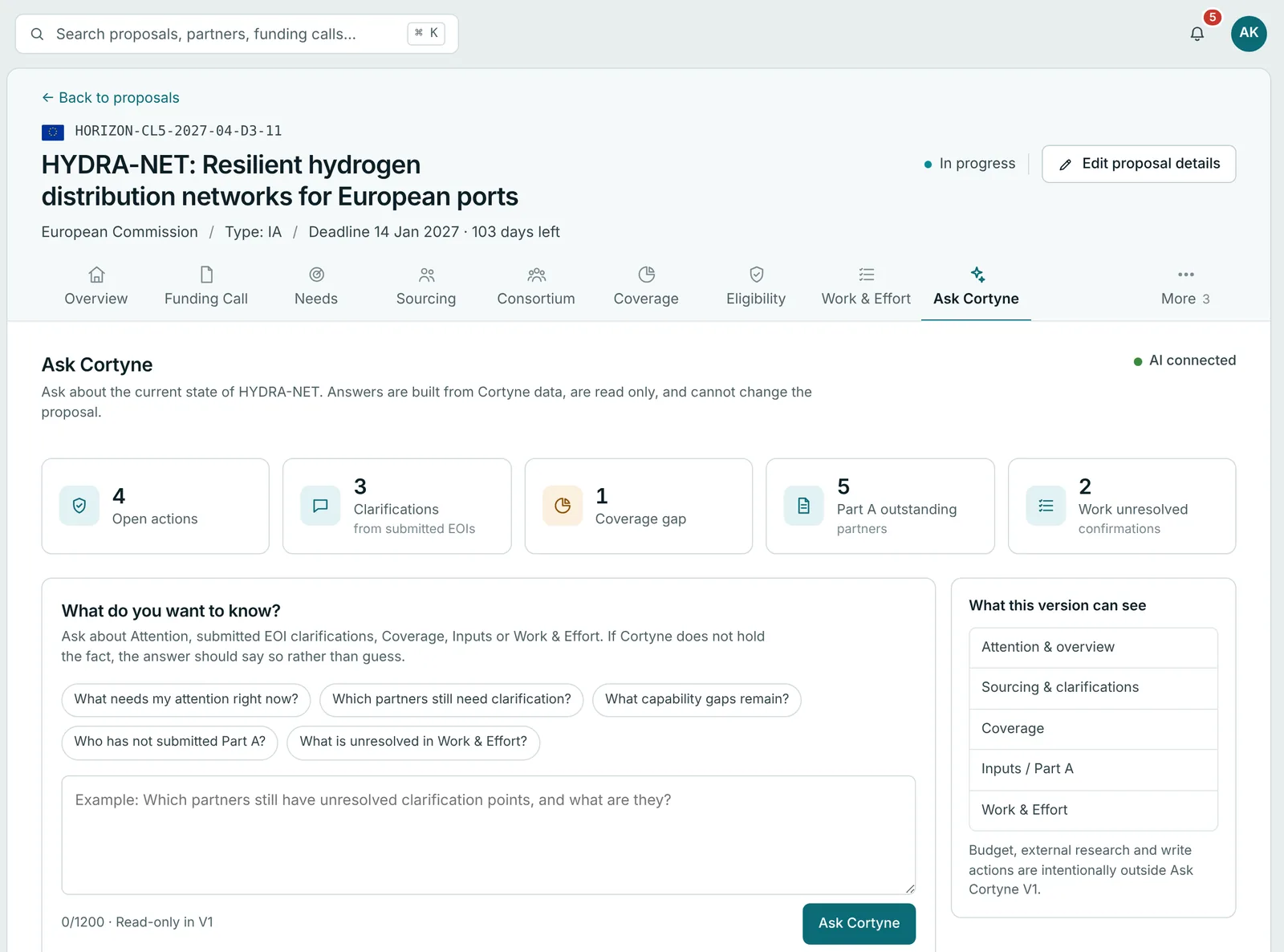 Ask Cortyne: questions about the proposal answered from its own records